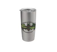 Batman Distressed Camo Shield Gobelet isotherme en acier inoxydable double paroi
