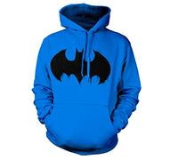BATMAN Felpa Con Cappucccio Sweat à Capuche, Blue, M Homme