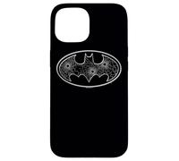 Batman Glass Hole Logo Coque pour iPhone 15