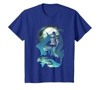Batman Glow of The Moon T-Shirt, Enfant, Bleu Royal, 12 Ans