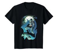 Batman Glow of The Moon T-Shirt, Enfant, Noir, 3 Ans