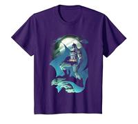 Batman Glow of The Moon T-Shirt, Enfant, Violet, 4 Ans