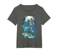 Batman Glow of The Moon T-Shirt, Femme Grandes Tailles, Asphalte, 6X