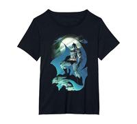 Batman Glow of The Moon T-Shirt, Femme Grandes Tailles, Noir, 5X