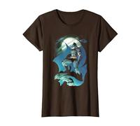 Batman Glow of The Moon T-Shirt, Femme, Marron, S