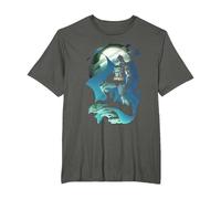 Batman Glow of The Moon T-Shirt, Homme Grandes Tailles, Asphalte, 3X Tall