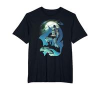 Batman Glow of The Moon T-Shirt, Homme Grandes Tailles, Noir, 4X Tall