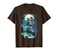 Batman Glow of The Moon T-Shirt, Homme, Marron, M