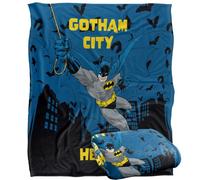 Batman Gotham City Hero Plaid ultra doux au toucher soyeux - 152 x 127 cm
