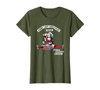 Batman Harley Quinn Come Out and Play T-Shirt, Femme, Olive, XS