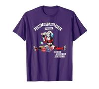 Batman Harley Quinn Come Out and Play T-Shirt, Homme, Violet, XL
