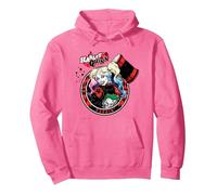 Batman Harley Quinn Joker Patch Sweat à Capuche, Unisexe pour Adultes, Rose Vif, M
