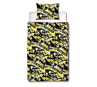 Batman Housse de couette officielle pour lit simple - Motif camouflage - Réversible - 2 faces - Produit officiel - Avec taie d'oreiller