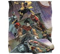 Batman Incorporated Team Plaid ultra doux au toucher soyeux - 152 x 127 cm