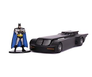 BATMAN Jada Toys The Animated Series Hollywood Rides Diecast Model 1/32 Batmobile with Fig