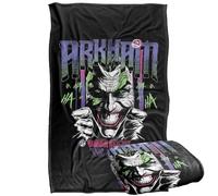 Batman Joker Arkham Haha Plaid Ultra Doux au Toucher Soyeux - 91 x 147 cm