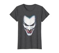 Batman Joker Portrait T-Shirt, Femme, Chiné Foncé, 3XL