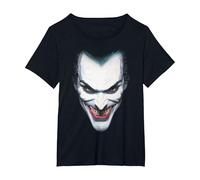Batman Joker Portrait T-Shirt, Femme Grandes Tailles, Noir, 1X