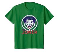 Batman Joker Target T-Shirt, Enfant, Vert Kelly, 12 Ans