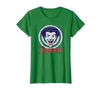 Batman Joker Target T-Shirt, Femme, Vert Kelly, XL
