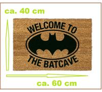 Batman La Batcave Tapis D'Entrée Tapis En Coco 60x40cm