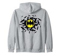 Batman Logo and Bat Swarm Sweat à Capuche