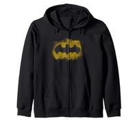 Batman Logo Yellow Burst Hero Night Emblème Glow Sweat à Capuche