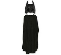 Batman Maske & Cape Set für Kinder ab 6 Jahren Demi masque en plastique noir souple et cape 100% polyester