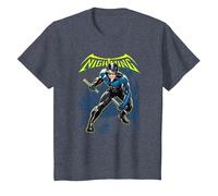Batman Nightwing T-Shirt, Enfant, Bleu Chiné, 8 Ans