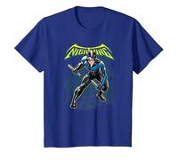 Batman Nightwing T-Shirt, Enfant, Bleu Royal, 4 Ans
