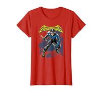 Batman Nightwing T-Shirt, Femme, Rouge, 3XL