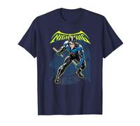 Batman Nightwing T-Shirt, Homme, Bleu Marine, XL