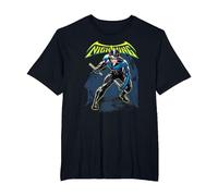 Batman Nightwing T-Shirt, Homme Grandes Tailles, Noir, 2X Tall