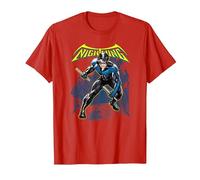Batman Nightwing T-Shirt, Homme, Rouge, XL