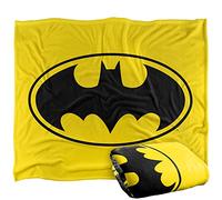 BATMAN Noir Bat Plaid Ultra Doux au Toucher Soyeux - 152 x 127 cm