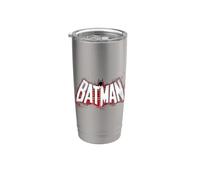 Batman Plaid Splat Logo T Shirt Gobelet isotherme en acier inoxydable double paroi