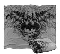 BATMAN - Plaid Ultra Doux au Toucher avec Logo 152 x 127 cm