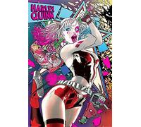 Batman Poster Comic Harley Quinn Neon 61 cm x 91,5 cm + 2 cadres transparents avec suspension