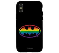 Batman Pride Rainbow Logo Coque pour iPhone X/XS