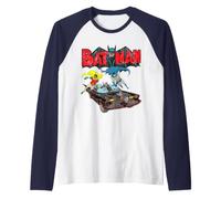 Batman | Produit Officiel Vintage DC Comics | WBUBTM03 Manche Raglan