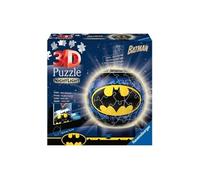 Ravensburger - Puzzle 3D Ball illuminé - Batman - A partir de 6 Ans - 72 pièces numérotées à Assembler sans Colle - Socle Lumineux Inclus - 11080