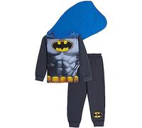 Batman Pyjama Fantaisie pour Enfant avec Cape, déguisement pour Enfants - 7-8 Ans