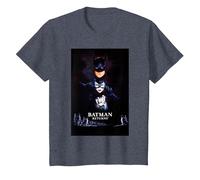 Batman Returns Batman Catwoman Penguin Poster T-Shirt, Enfant, Bleu Chiné, 10 Ans