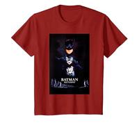 Batman Returns Batman Catwoman Penguin Poster T-Shirt, Enfant, Canneberge, 2 Ans