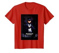 Batman Returns Batman Catwoman Penguin Poster T-Shirt, Enfant, Rouge, 8 Ans