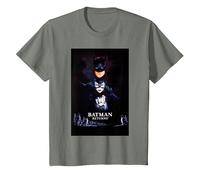 Batman Returns Batman Catwoman Penguin Poster T-Shirt, Enfant, Vert Kaki chiné, 8 Ans