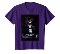 Batman Returns Batman Catwoman Penguin Poster T-Shirt, Enfant, Violet, 12 Ans