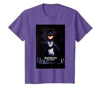 Batman Returns Batman Catwoman Penguin Poster T-Shirt, Enfant, Violet Chiné, 6 Ans