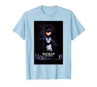 Batman Returns Batman Catwoman Penguin Poster T-Shirt, Homme, Bleu Céleste, M