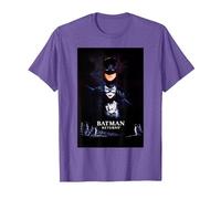 Batman Returns Batman Catwoman Penguin Poster T-Shirt, Homme, Violet Chiné, 3XL
